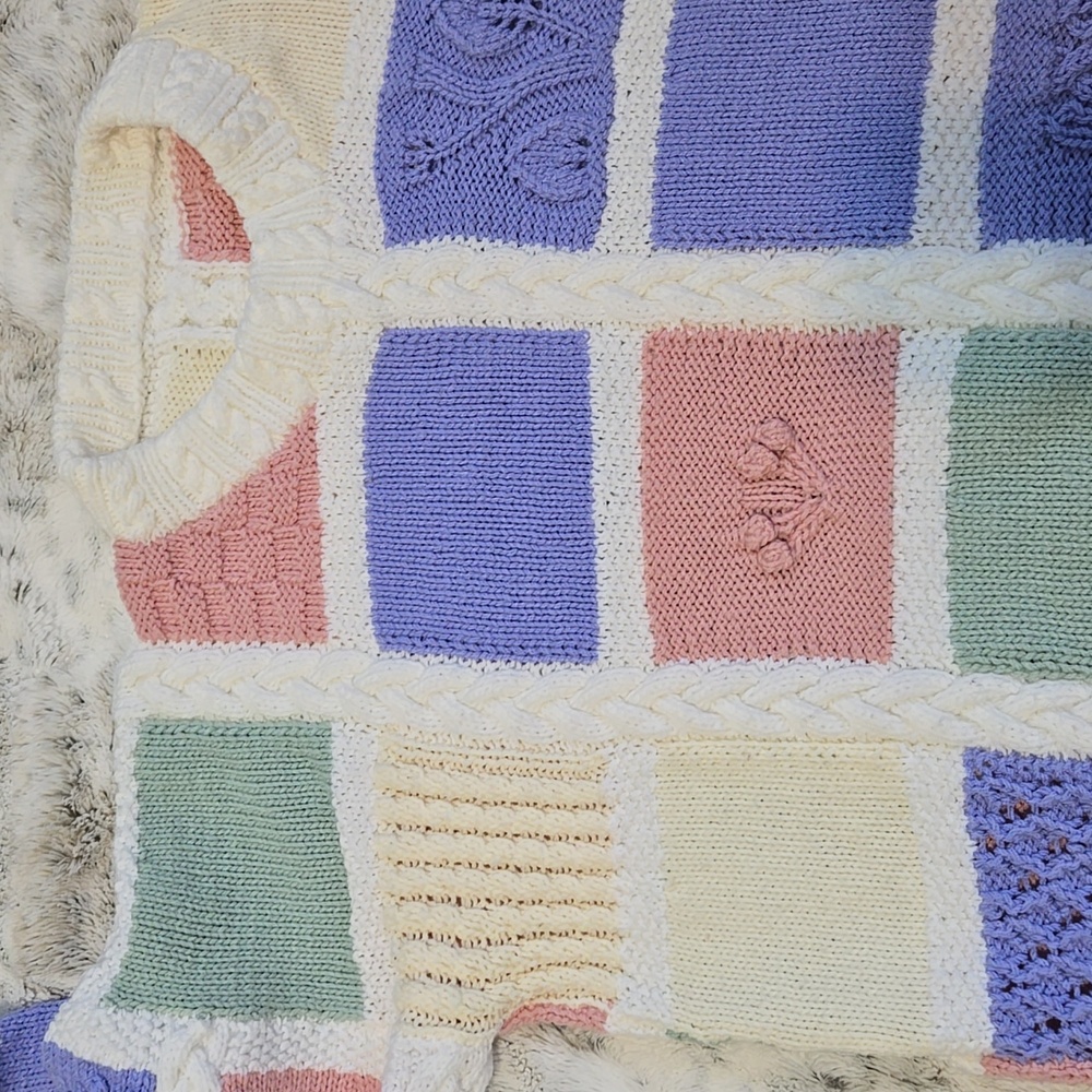 Handmade Pastel Block Sweater - Picture 7 of 10